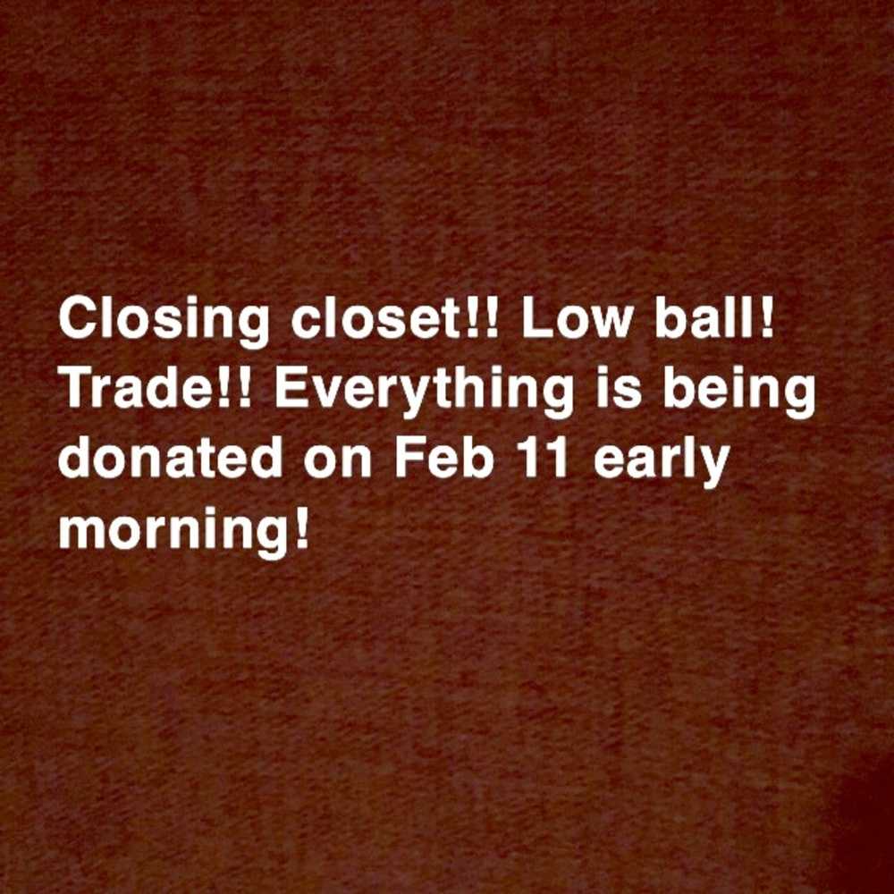 CLOSING CLOSET!!